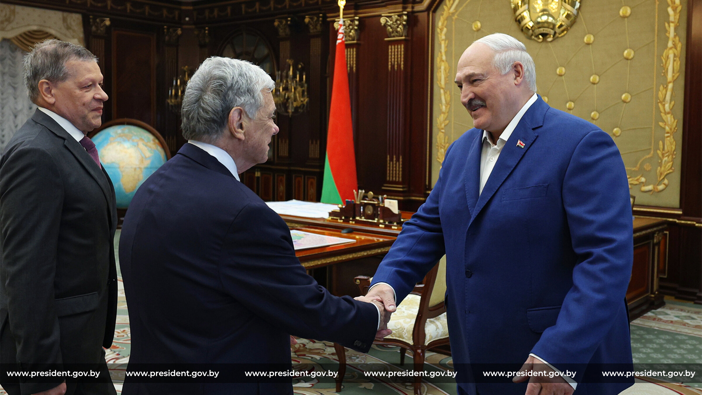 Джон Коул на встрече с Лукашенко. Фото: president.gov.by.
