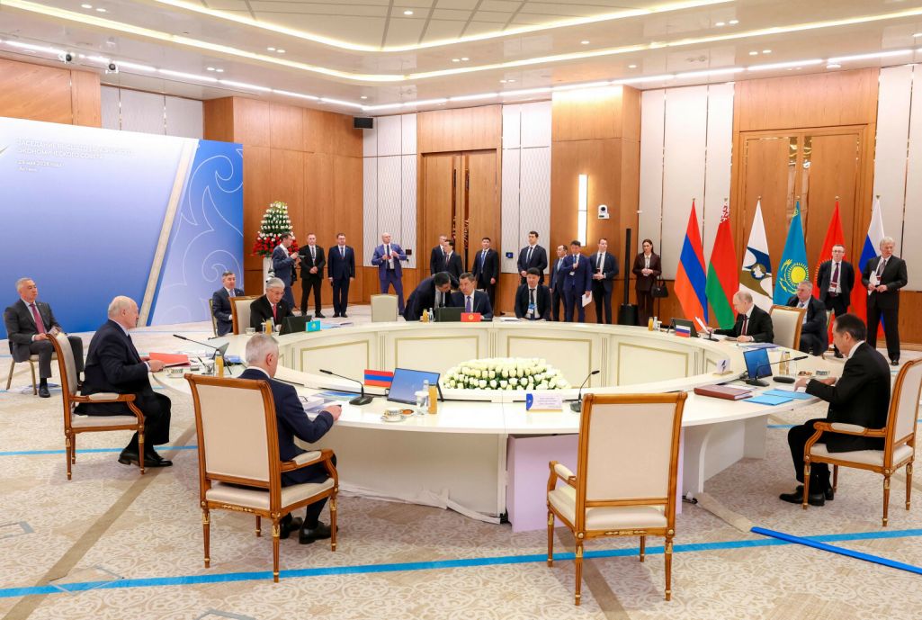 Засідання Вищої ради Євразійського економічного союзу в Астані. Фото: Alexander Kazakov / POOL / AFP / East News.
