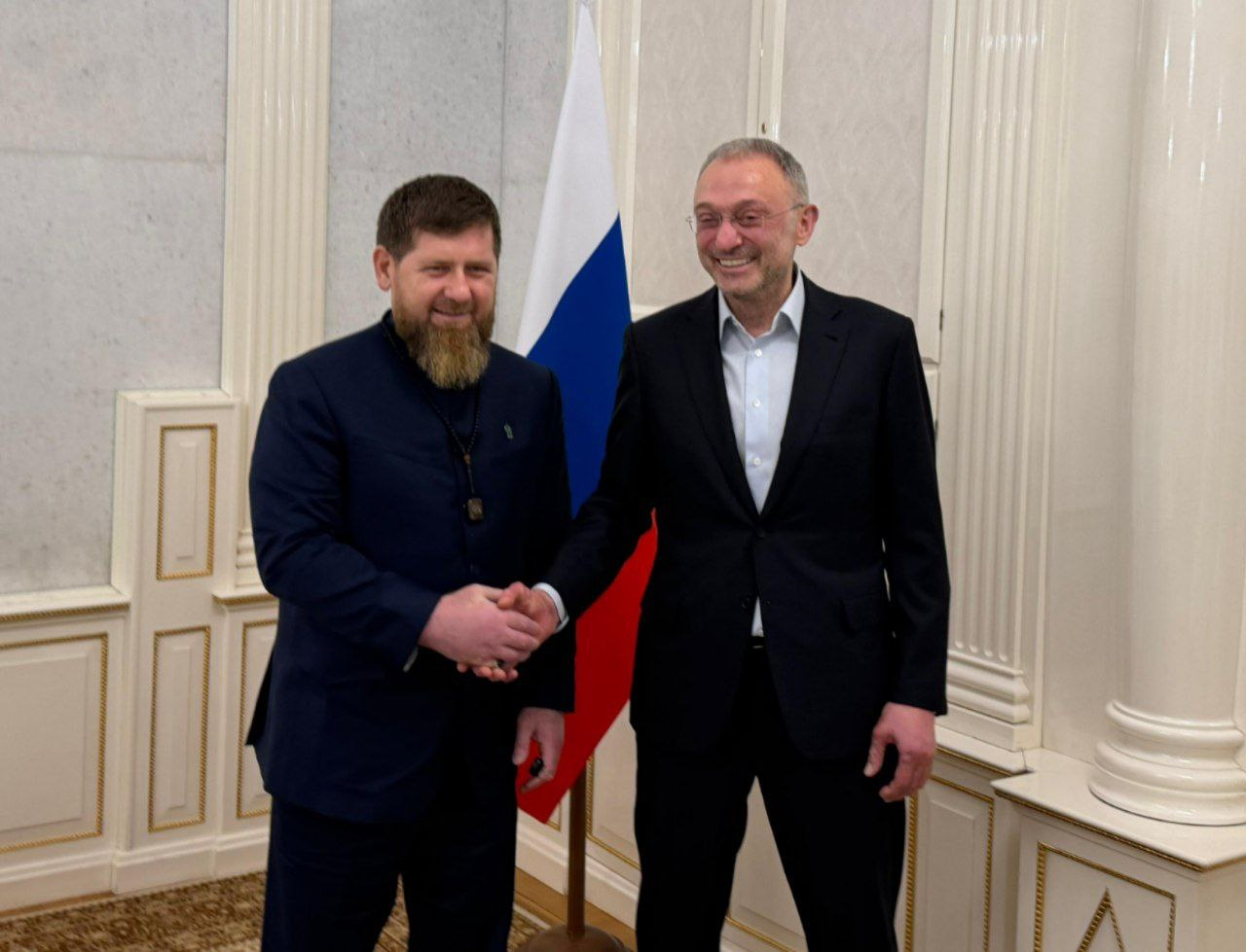 Ramzan Kadyrow i Sulejman Kerimow po pojednaniu. Fot. @Kadyrov_95