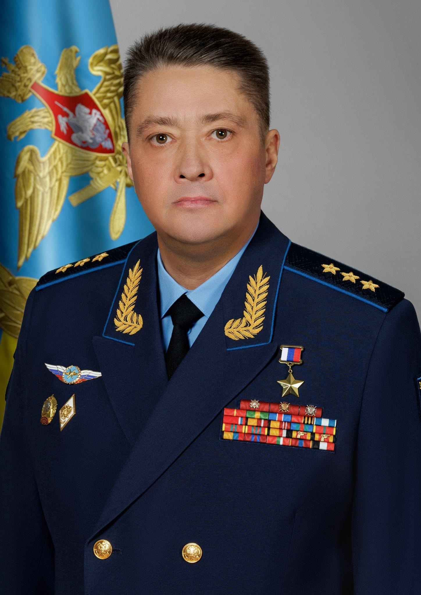 Aleksandr Czajko, dowódca Sił Powietrzno-Kosmicznych Federacji Rosyjskiej. Fot. Vadim Savitsky / Ministerstwo Obrony Federacji Rosyjskiej, Mil.ru, CC BY 4.0.
