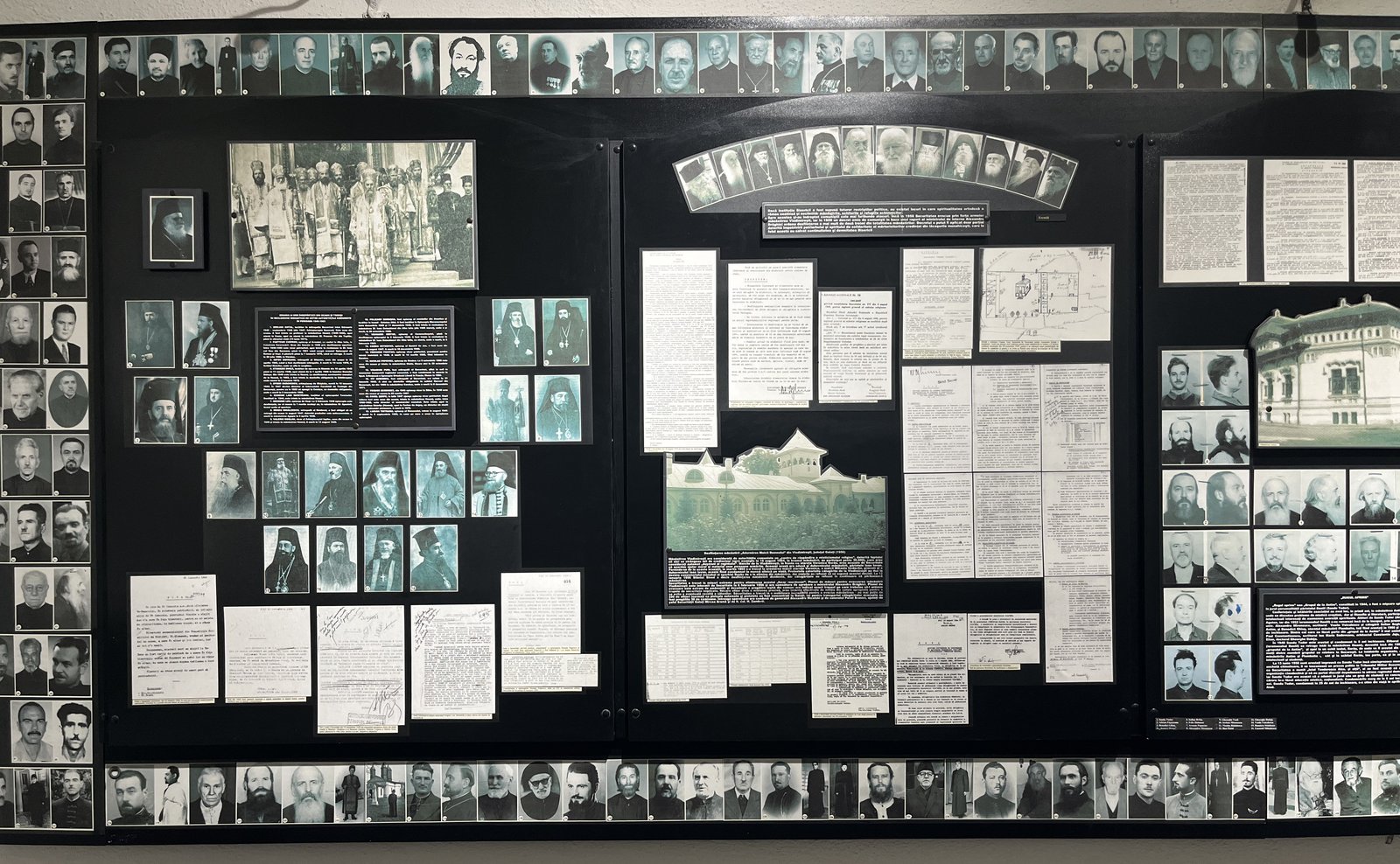 Photographs and documents of the imprisoned clergy