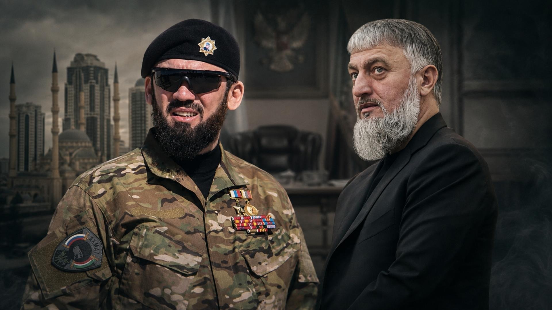 Magomed Daudov (Prime Minister of the Chechen Republic) and Adam Delimkhanov (member of the State Duma of the Russian Federation) – key figures in Chechnya’s ruling elite and Ramzan Kadyrov’s closest associates.